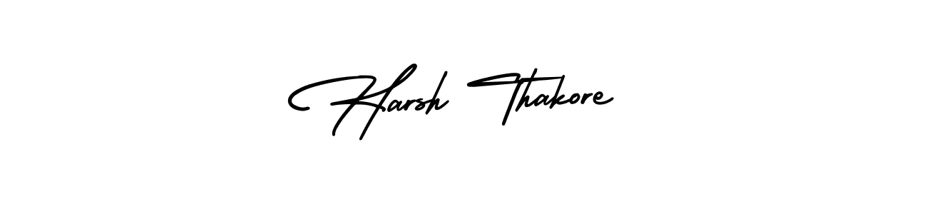 Make a beautiful signature design for name Harsh Thakore. With this signature (AmerikaSignatureDemo-Regular) style, you can create a handwritten signature for free. Harsh Thakore signature style 3 images and pictures png