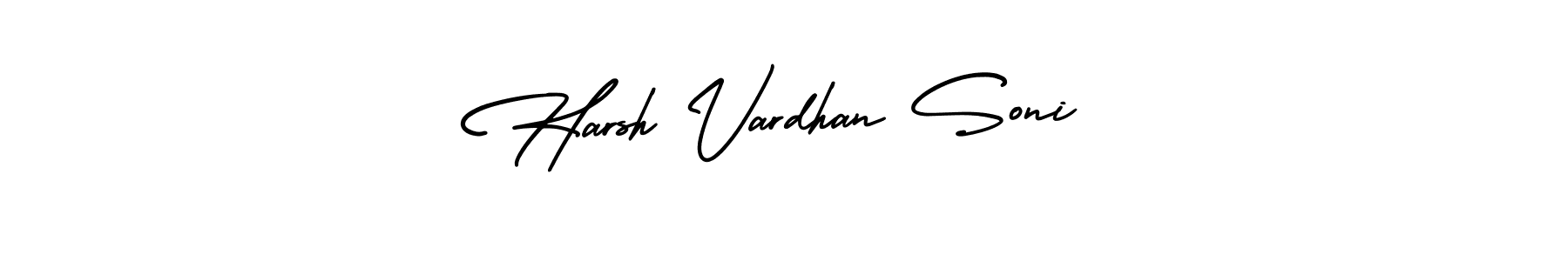 The best way (AmerikaSignatureDemo-Regular) to make a short signature is to pick only two or three words in your name. The name Harsh Vardhan Soni include a total of six letters. For converting this name. Harsh Vardhan Soni signature style 3 images and pictures png