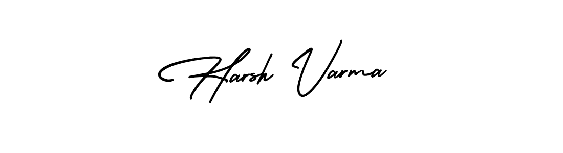 This is the best signature style for the Harsh Varma name. Also you like these signature font (AmerikaSignatureDemo-Regular). Mix name signature. Harsh Varma signature style 3 images and pictures png