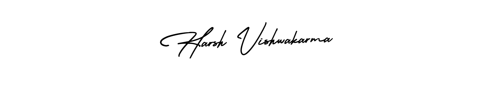 if you are searching for the best signature style for your name Harsh Vishwakarma. so please give up your signature search. here we have designed multiple signature styles  using AmerikaSignatureDemo-Regular. Harsh Vishwakarma signature style 3 images and pictures png
