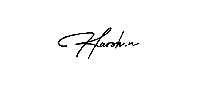 It looks lik you need a new signature style for name Harsh.n. Design unique handwritten (AmerikaSignatureDemo-Regular) signature with our free signature maker in just a few clicks. Harsh.n signature style 3 images and pictures png