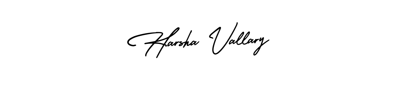 Make a beautiful signature design for name Harsha Vallary. Use this online signature maker to create a handwritten signature for free. Harsha Vallary signature style 3 images and pictures png