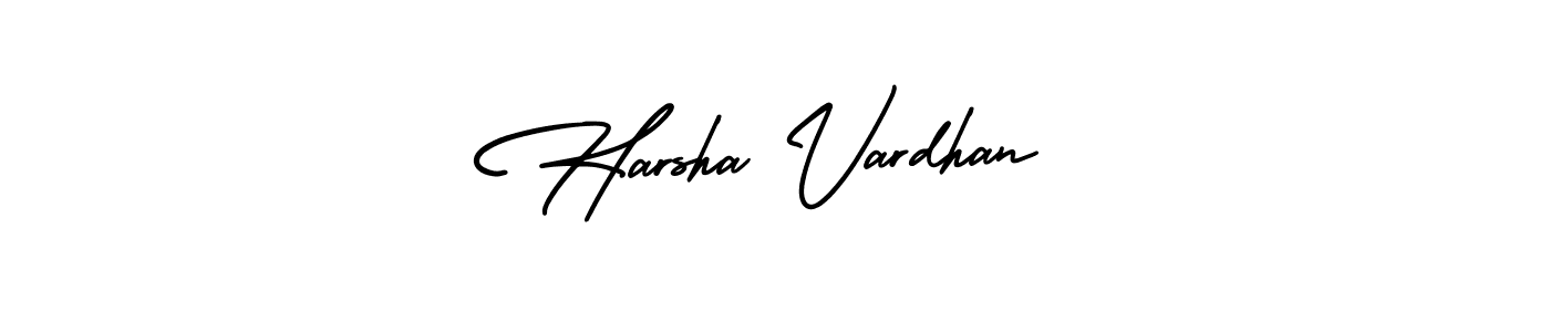 The best way (AmerikaSignatureDemo-Regular) to make a short signature is to pick only two or three words in your name. The name Harsha Vardhan include a total of six letters. For converting this name. Harsha Vardhan signature style 3 images and pictures png