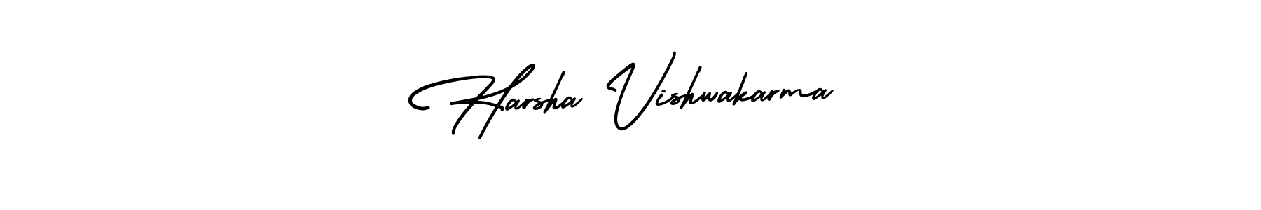 This is the best signature style for the Harsha Vishwakarma name. Also you like these signature font (AmerikaSignatureDemo-Regular). Mix name signature. Harsha Vishwakarma signature style 3 images and pictures png
