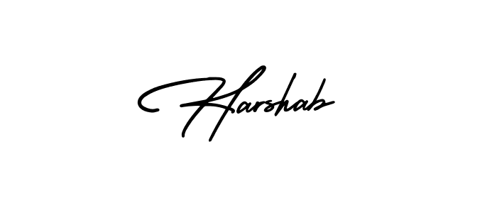 Also You can easily find your signature by using the search form. We will create Harshab name handwritten signature images for you free of cost using AmerikaSignatureDemo-Regular sign style. Harshab signature style 3 images and pictures png