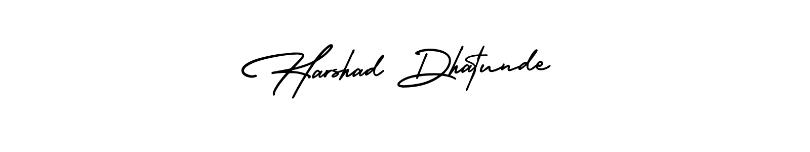 Also You can easily find your signature by using the search form. We will create Harshad Dhatunde name handwritten signature images for you free of cost using AmerikaSignatureDemo-Regular sign style. Harshad Dhatunde signature style 3 images and pictures png