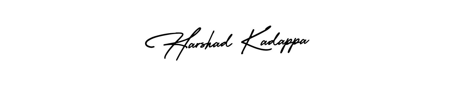 How to Draw Harshad Kadappa signature style? AmerikaSignatureDemo-Regular is a latest design signature styles for name Harshad Kadappa. Harshad Kadappa signature style 3 images and pictures png