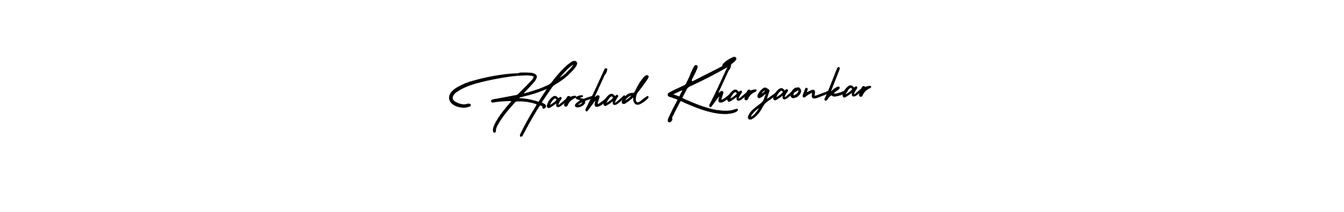 You can use this online signature creator to create a handwritten signature for the name Harshad Khargaonkar. This is the best online autograph maker. Harshad Khargaonkar signature style 3 images and pictures png