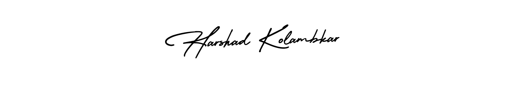 Harshad Kolambkar stylish signature style. Best Handwritten Sign (AmerikaSignatureDemo-Regular) for my name. Handwritten Signature Collection Ideas for my name Harshad Kolambkar. Harshad Kolambkar signature style 3 images and pictures png