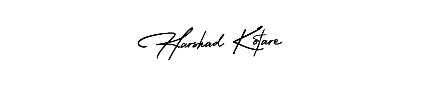 Make a beautiful signature design for name Harshad Kotare. Use this online signature maker to create a handwritten signature for free. Harshad Kotare signature style 3 images and pictures png