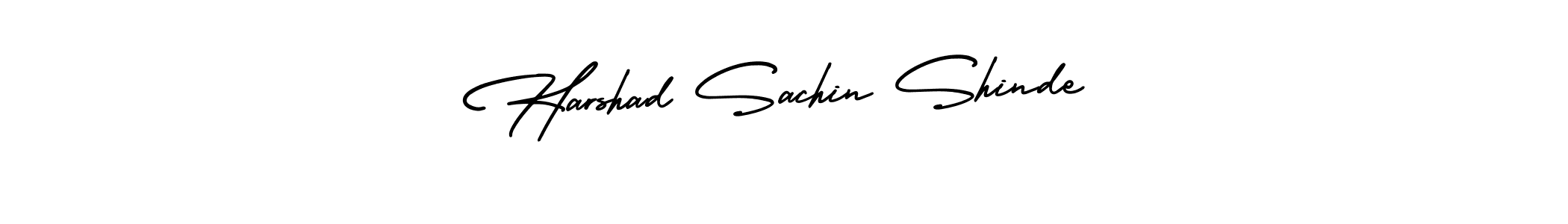 Similarly AmerikaSignatureDemo-Regular is the best handwritten signature design. Signature creator online .You can use it as an online autograph creator for name Harshad Sachin Shinde. Harshad Sachin Shinde signature style 3 images and pictures png
