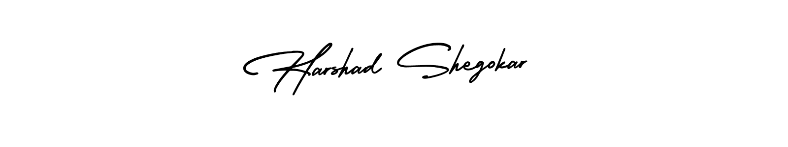 Create a beautiful signature design for name Harshad Shegokar. With this signature (AmerikaSignatureDemo-Regular) fonts, you can make a handwritten signature for free. Harshad Shegokar signature style 3 images and pictures png