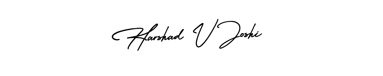 if you are searching for the best signature style for your name Harshad V Joshi. so please give up your signature search. here we have designed multiple signature styles  using AmerikaSignatureDemo-Regular. Harshad V Joshi signature style 3 images and pictures png