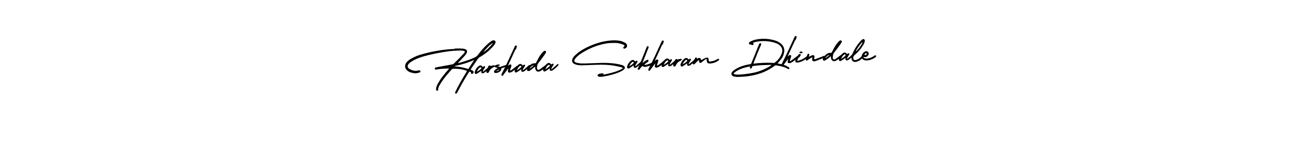 You can use this online signature creator to create a handwritten signature for the name Harshada Sakharam Dhindale. This is the best online autograph maker. Harshada Sakharam Dhindale signature style 3 images and pictures png