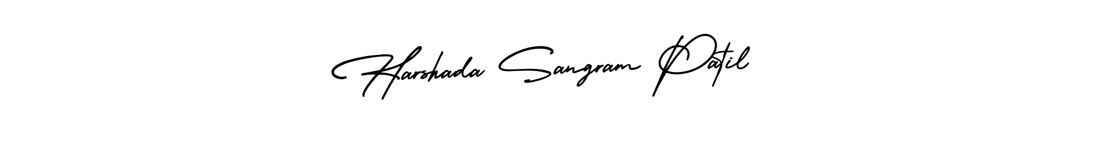 Use a signature maker to create a handwritten signature online. With this signature software, you can design (AmerikaSignatureDemo-Regular) your own signature for name Harshada Sangram Patil. Harshada Sangram Patil signature style 3 images and pictures png