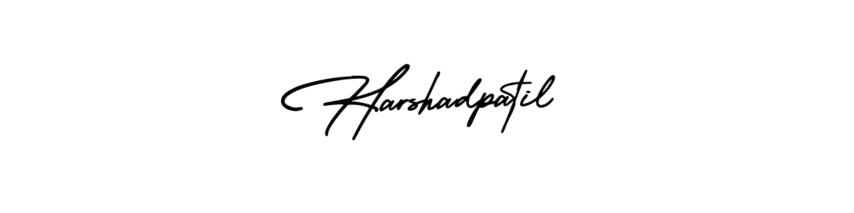 Use a signature maker to create a handwritten signature online. With this signature software, you can design (AmerikaSignatureDemo-Regular) your own signature for name Harshadpatil. Harshadpatil signature style 3 images and pictures png