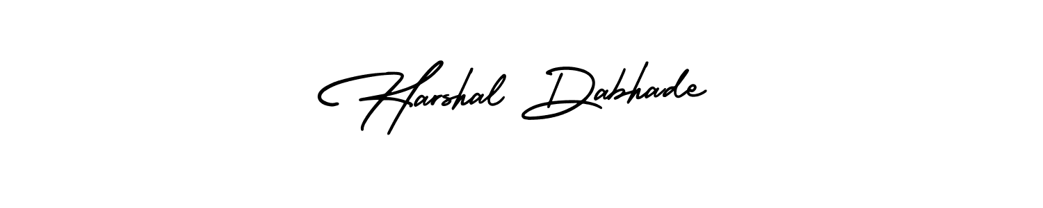 It looks lik you need a new signature style for name Harshal Dabhade. Design unique handwritten (AmerikaSignatureDemo-Regular) signature with our free signature maker in just a few clicks. Harshal Dabhade signature style 3 images and pictures png