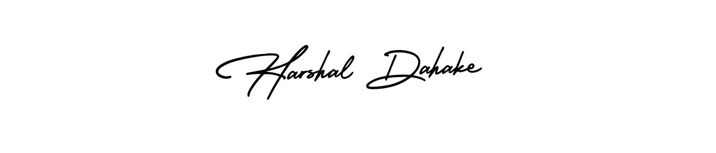 Make a beautiful signature design for name Harshal Dahake. With this signature (AmerikaSignatureDemo-Regular) style, you can create a handwritten signature for free. Harshal Dahake signature style 3 images and pictures png