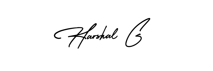 Make a beautiful signature design for name Harshal G. Use this online signature maker to create a handwritten signature for free. Harshal G signature style 3 images and pictures png