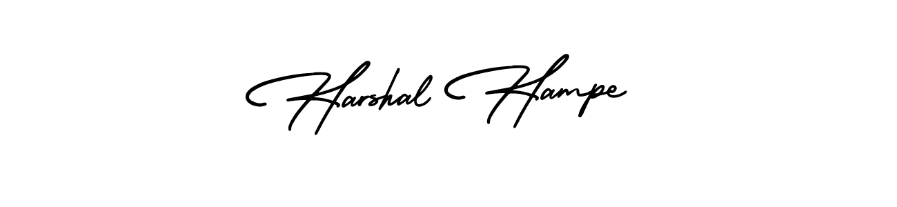if you are searching for the best signature style for your name Harshal Hampe. so please give up your signature search. here we have designed multiple signature styles  using AmerikaSignatureDemo-Regular. Harshal Hampe signature style 3 images and pictures png
