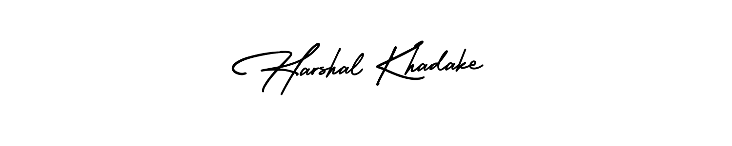 Also we have Harshal Khadake name is the best signature style. Create professional handwritten signature collection using AmerikaSignatureDemo-Regular autograph style. Harshal Khadake signature style 3 images and pictures png