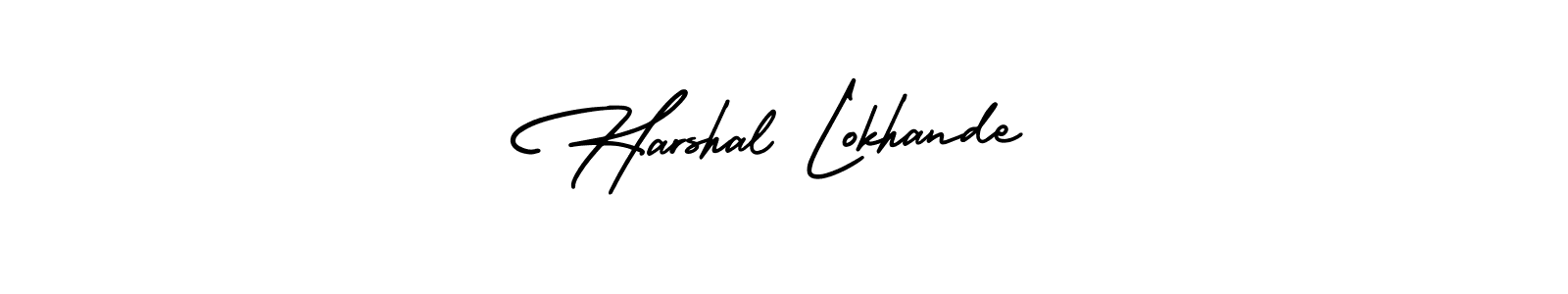 Design your own signature with our free online signature maker. With this signature software, you can create a handwritten (AmerikaSignatureDemo-Regular) signature for name Harshal Lokhande. Harshal Lokhande signature style 3 images and pictures png