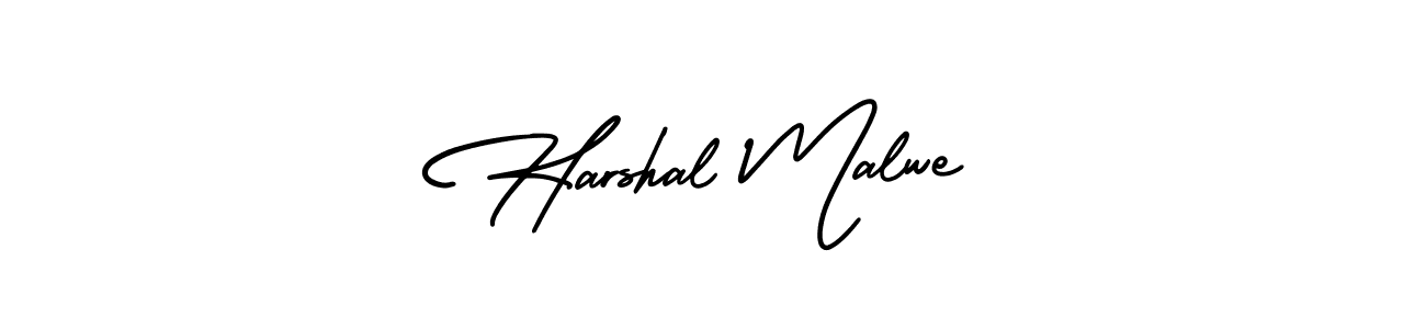 It looks lik you need a new signature style for name Harshal Malwe. Design unique handwritten (AmerikaSignatureDemo-Regular) signature with our free signature maker in just a few clicks. Harshal Malwe signature style 3 images and pictures png