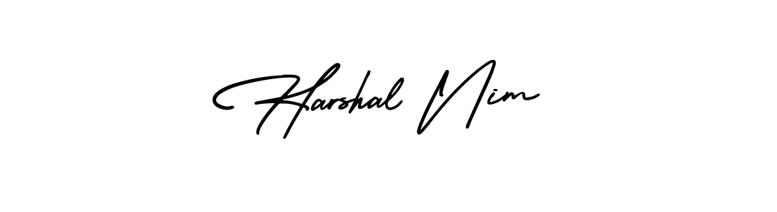 Here are the top 10 professional signature styles for the name Harshal Nim. These are the best autograph styles you can use for your name. Harshal Nim signature style 3 images and pictures png