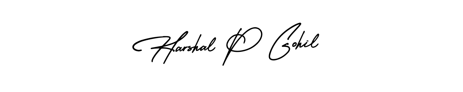 if you are searching for the best signature style for your name Harshal P Gohil. so please give up your signature search. here we have designed multiple signature styles  using AmerikaSignatureDemo-Regular. Harshal P Gohil signature style 3 images and pictures png