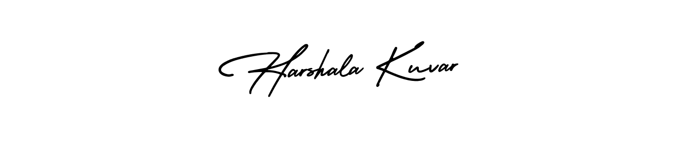 It looks lik you need a new signature style for name Harshala Kuvar. Design unique handwritten (AmerikaSignatureDemo-Regular) signature with our free signature maker in just a few clicks. Harshala Kuvar signature style 3 images and pictures png