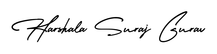 Design your own signature with our free online signature maker. With this signature software, you can create a handwritten (AmerikaSignatureDemo-Regular) signature for name Harshala Suraj Gurav. Harshala Suraj Gurav signature style 3 images and pictures png