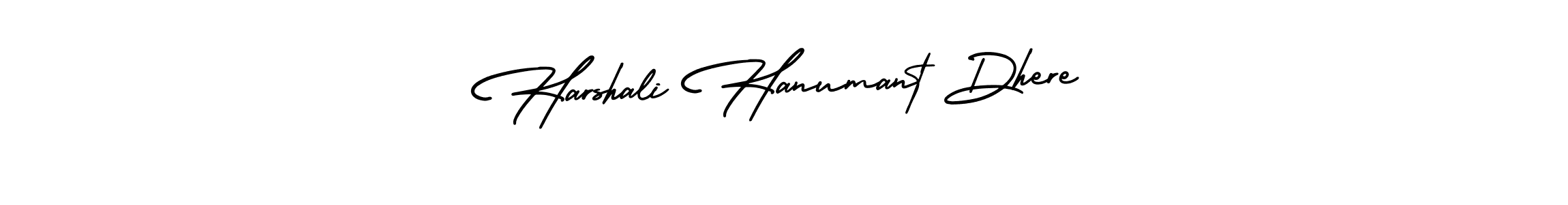 How to make Harshali Hanumant Dhere name signature. Use AmerikaSignatureDemo-Regular style for creating short signs online. This is the latest handwritten sign. Harshali Hanumant Dhere signature style 3 images and pictures png