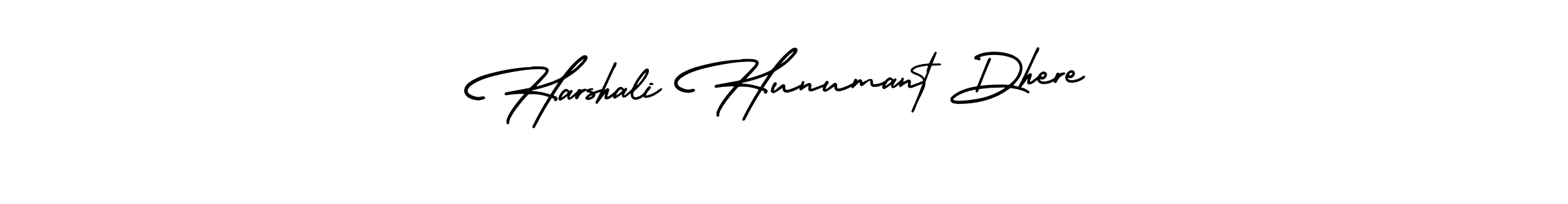 Use a signature maker to create a handwritten signature online. With this signature software, you can design (AmerikaSignatureDemo-Regular) your own signature for name Harshali Hunumant Dhere. Harshali Hunumant Dhere signature style 3 images and pictures png