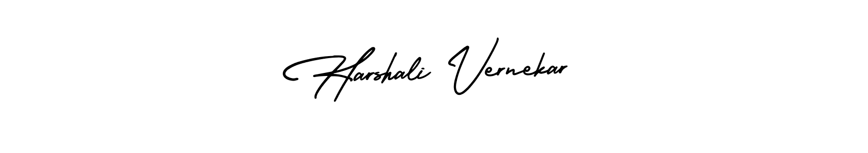 Check out images of Autograph of Harshali Vernekar name. Actor Harshali Vernekar Signature Style. AmerikaSignatureDemo-Regular is a professional sign style online. Harshali Vernekar signature style 3 images and pictures png