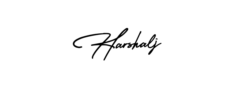 Use a signature maker to create a handwritten signature online. With this signature software, you can design (AmerikaSignatureDemo-Regular) your own signature for name Harshalj. Harshalj signature style 3 images and pictures png