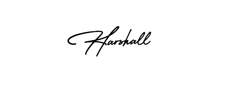 It looks lik you need a new signature style for name Harshall. Design unique handwritten (AmerikaSignatureDemo-Regular) signature with our free signature maker in just a few clicks. Harshall signature style 3 images and pictures png