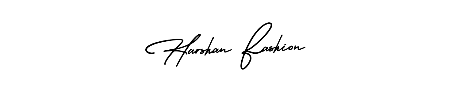 Harshan Fashion stylish signature style. Best Handwritten Sign (AmerikaSignatureDemo-Regular) for my name. Handwritten Signature Collection Ideas for my name Harshan Fashion. Harshan Fashion signature style 3 images and pictures png