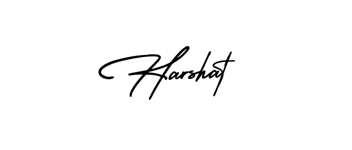 Best and Professional Signature Style for Harshat. AmerikaSignatureDemo-Regular Best Signature Style Collection. Harshat signature style 3 images and pictures png