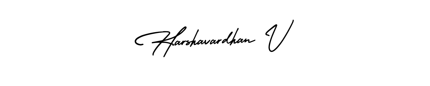 This is the best signature style for the Harshavardhan V name. Also you like these signature font (AmerikaSignatureDemo-Regular). Mix name signature. Harshavardhan V signature style 3 images and pictures png