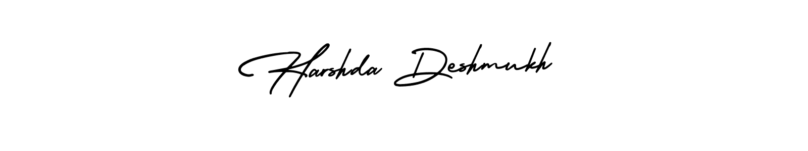 It looks lik you need a new signature style for name Harshda Deshmukh. Design unique handwritten (AmerikaSignatureDemo-Regular) signature with our free signature maker in just a few clicks. Harshda Deshmukh signature style 3 images and pictures png