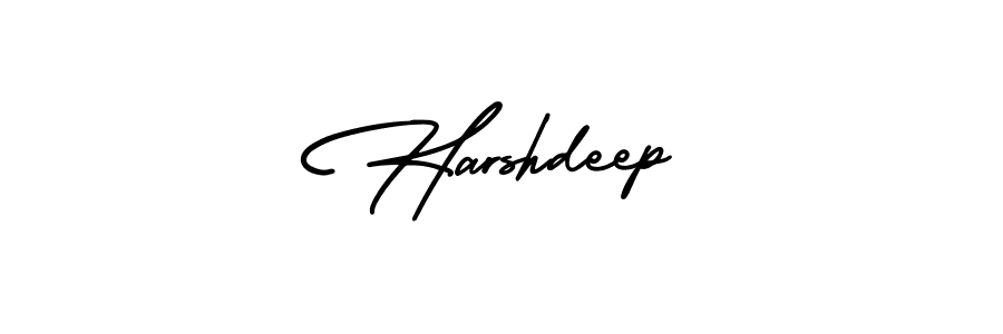 Harshdeep stylish signature style. Best Handwritten Sign (AmerikaSignatureDemo-Regular) for my name. Handwritten Signature Collection Ideas for my name Harshdeep. Harshdeep signature style 3 images and pictures png