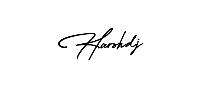 How to Draw Harshdj signature style? AmerikaSignatureDemo-Regular is a latest design signature styles for name Harshdj. Harshdj signature style 3 images and pictures png