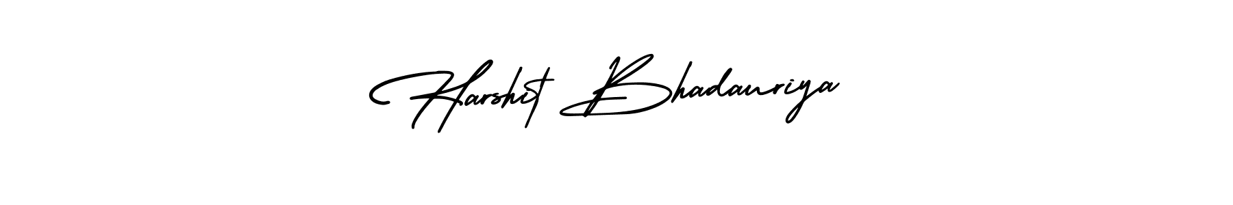 Harshit Bhadauriya stylish signature style. Best Handwritten Sign (AmerikaSignatureDemo-Regular) for my name. Handwritten Signature Collection Ideas for my name Harshit Bhadauriya. Harshit Bhadauriya signature style 3 images and pictures png