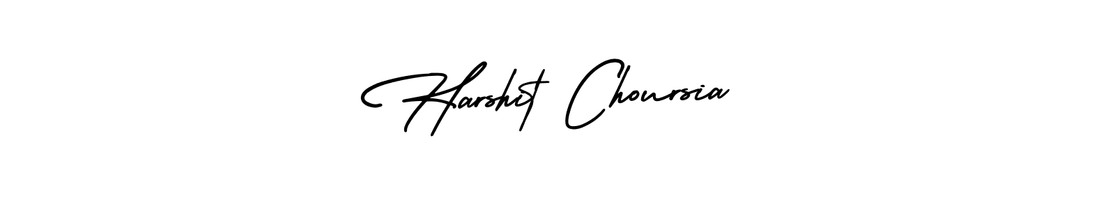 AmerikaSignatureDemo-Regular is a professional signature style that is perfect for those who want to add a touch of class to their signature. It is also a great choice for those who want to make their signature more unique. Get Harshit Choursia name to fancy signature for free. Harshit Choursia signature style 3 images and pictures png