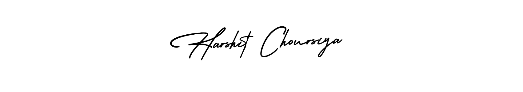 Make a beautiful signature design for name Harshit Choursiya. With this signature (AmerikaSignatureDemo-Regular) style, you can create a handwritten signature for free. Harshit Choursiya signature style 3 images and pictures png