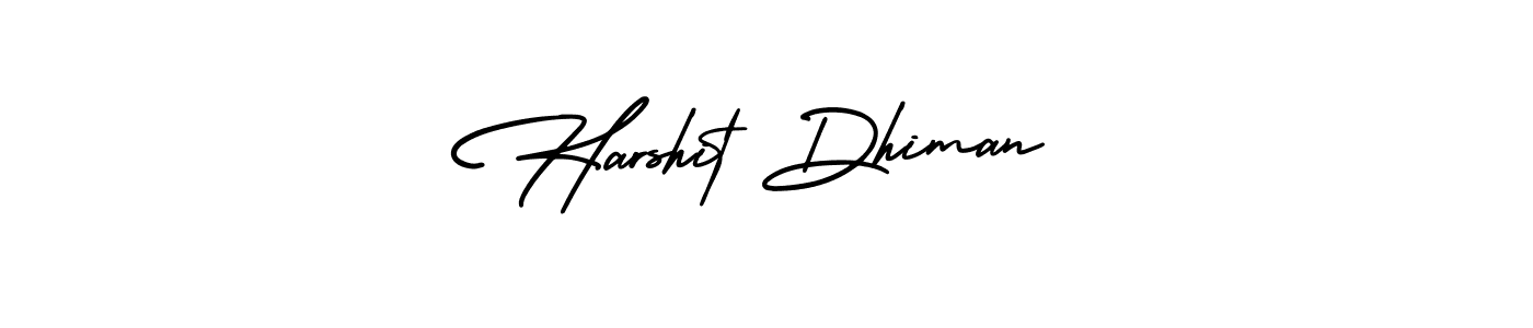 Also we have Harshit Dhiman name is the best signature style. Create professional handwritten signature collection using AmerikaSignatureDemo-Regular autograph style. Harshit Dhiman signature style 3 images and pictures png
