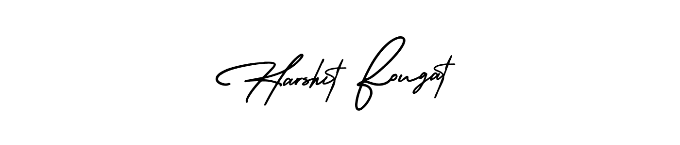 How to make Harshit Fougat name signature. Use AmerikaSignatureDemo-Regular style for creating short signs online. This is the latest handwritten sign. Harshit Fougat signature style 3 images and pictures png