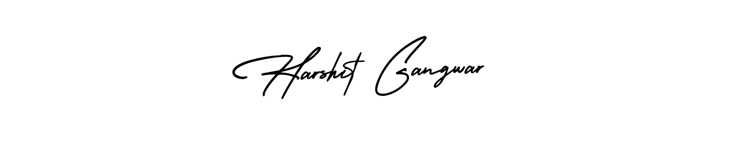 This is the best signature style for the Harshit Gangwar name. Also you like these signature font (AmerikaSignatureDemo-Regular). Mix name signature. Harshit Gangwar signature style 3 images and pictures png