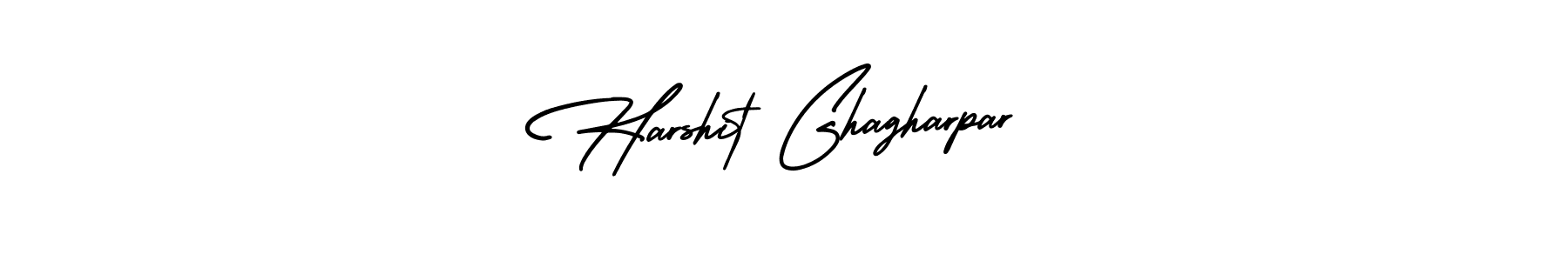 Use a signature maker to create a handwritten signature online. With this signature software, you can design (AmerikaSignatureDemo-Regular) your own signature for name Harshit Ghagharpar. Harshit Ghagharpar signature style 3 images and pictures png