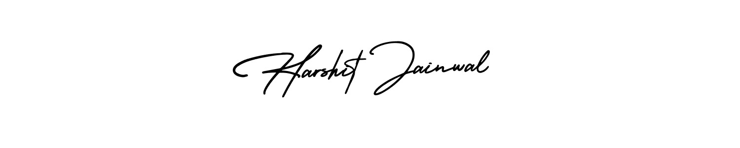 How to make Harshit Jainwal name signature. Use AmerikaSignatureDemo-Regular style for creating short signs online. This is the latest handwritten sign. Harshit Jainwal signature style 3 images and pictures png